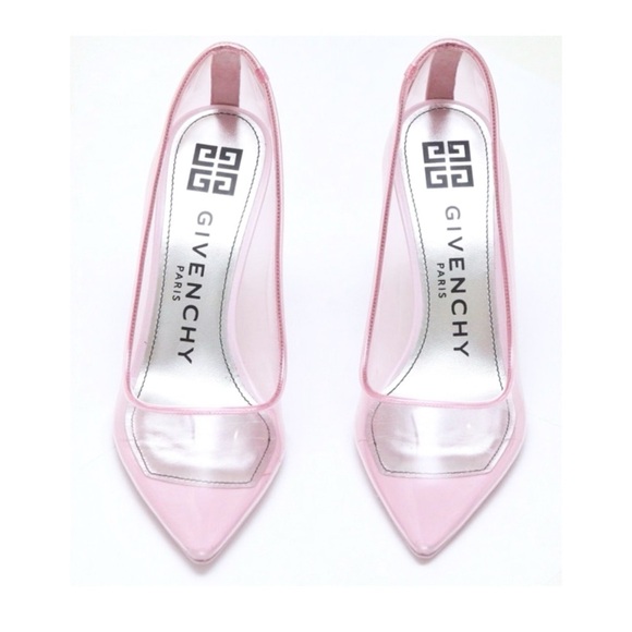 Givenchy Translucent Pink Stiletto 100 mm Pumps - Picture 10 of 11